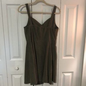 Suede A-line Dress